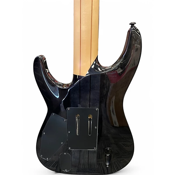 Used ESP BUZ 7 Trans Black Solid Body Electric Guitar