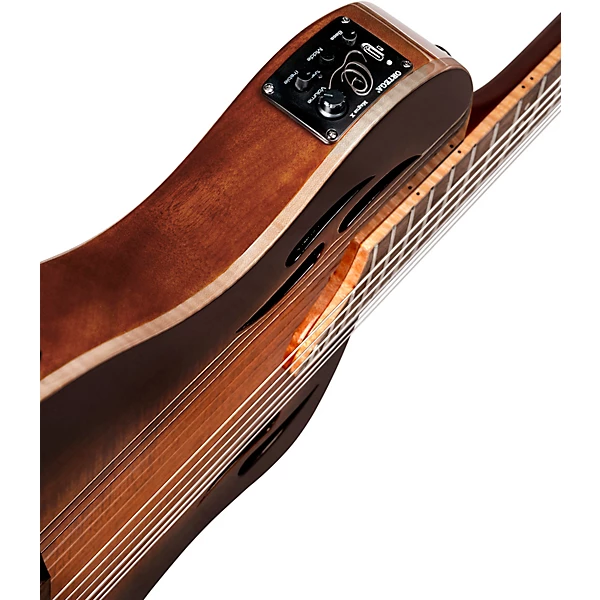 Ortega RTPDLX Acacia Nylon String Acoustic Electric Guitar Tobacco Burst