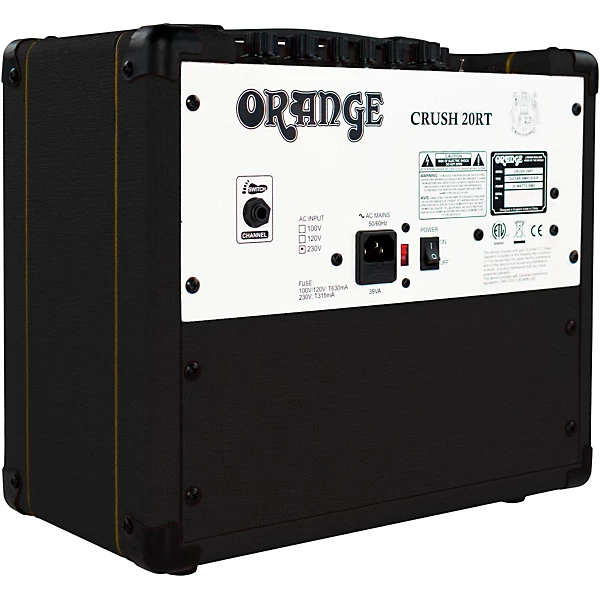 Orange Amplifiers Crush 20RT 20W 1x8 Guitar Combo Amp Level 1 Black J16412004001000.gc