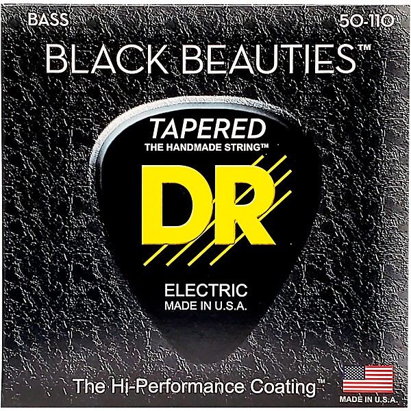 BLACK BEAUTIES Taper Coated 4 String Bass Heavy 50
