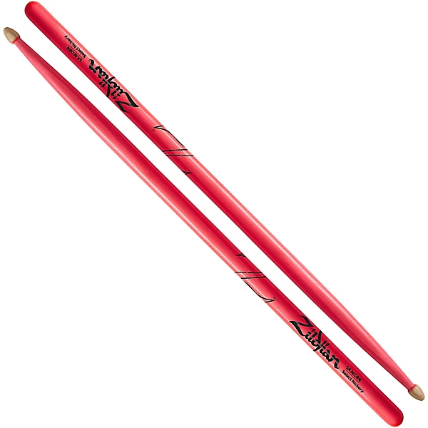 Acorn Tip Neon Pink Drumsticks 5A Wood Tip