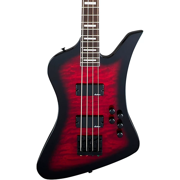 JS Series Kelly Bird JS3Q Bass Transparent Red Burst