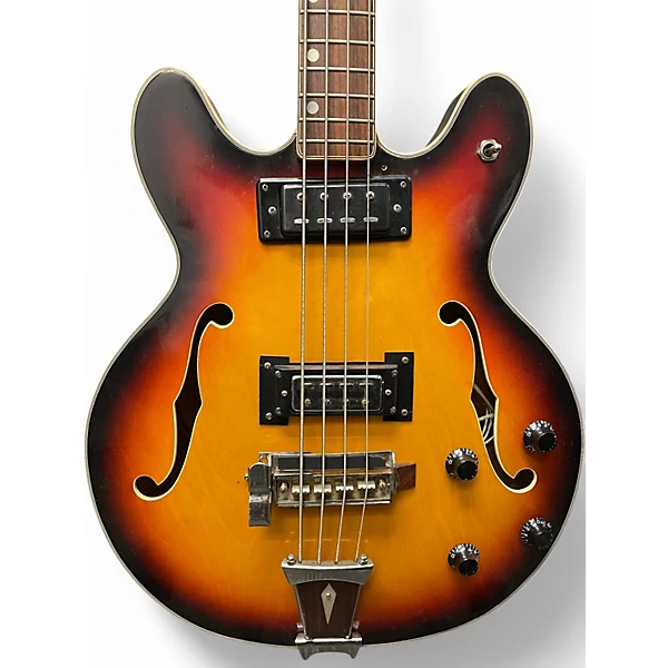 Used 1970s Aria 5120 2 Color Sunburst Electric Bass Guitar