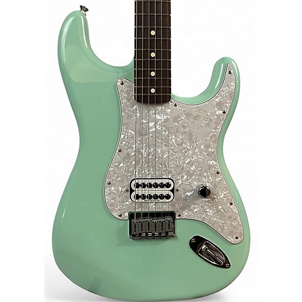 Used Fender Tom Delonge Signature Stratocaster Surf Green Solid Body Electric Guitar
