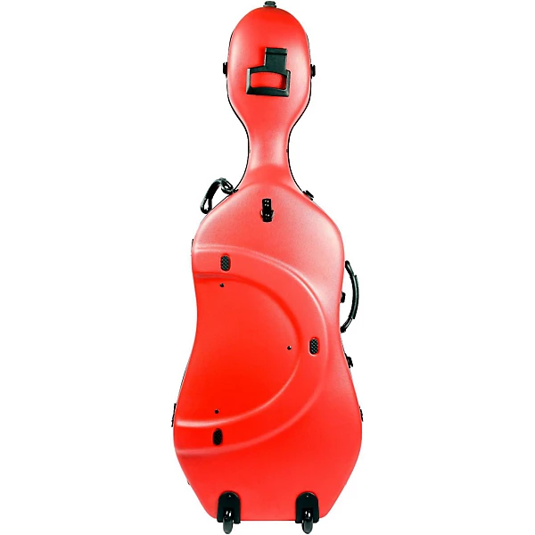 1001SW Classic Cello Case with Wheels Peony Red