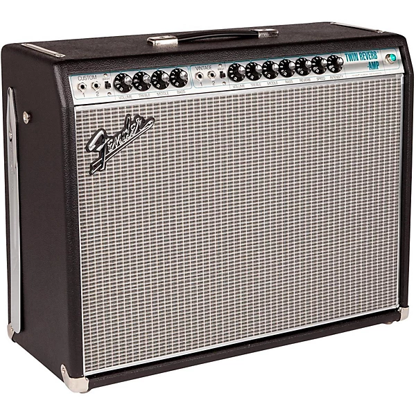 Fender 68 Custom Twin Reverb 85W 2x12 Tube Guitar Combo Amp with Celestion G12V 70s Speaker Level 1 Black J00633004001000.gc