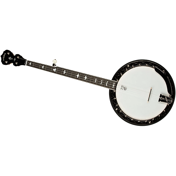 White Lotus Left Handed 5 String Resonator Banjo