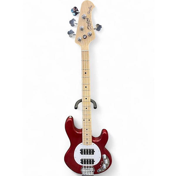 Sterling by Music Man Used Sterling by Music Man sub string 5 bass maroon Electric Bass Guitar.gc