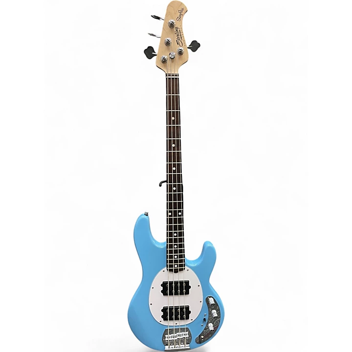 Used Sterling by Music Man Ray4 HH Chopper Blue Electric Bass Guitar