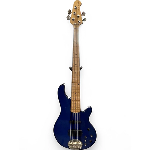 Lakland Used Lakland 55 02 Skyline Series 5 String Blue Sapphire Electric Bass Guitar.gc