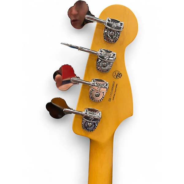 Fender Used Fender American Professional II Precision Bass Left Handed Olympic White Electric Bass Guitar.gc