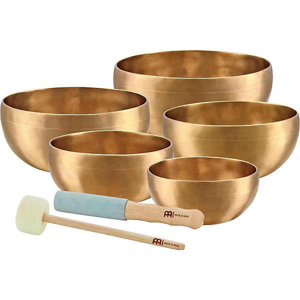 Sonic Energy 5 piece Universal Singing Bowl Set with Resonant Mallet 45 49 55 59 65 in