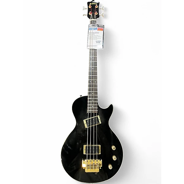 Used Kawai SINGLECUT STYLE Black Electric Bass Guitar