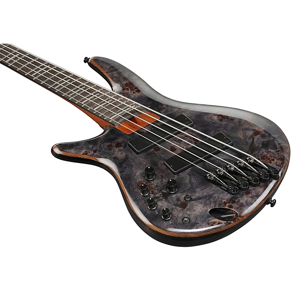 Ibanez Left Handed SRMS805L 5 String Multi Scale Electric Bass Guitar Deep Twilight