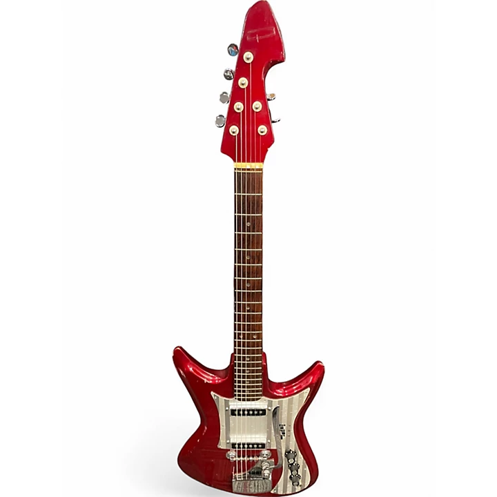 Vintage 1960s Tiesco ET 230 RED Solid Body Electric Guitar