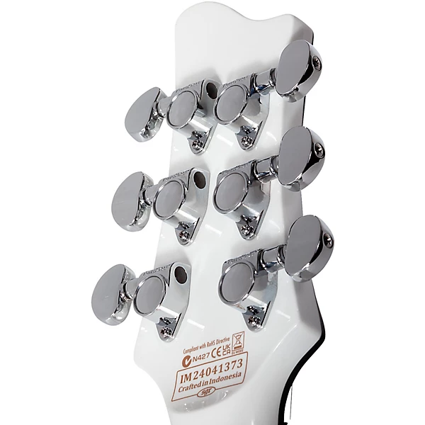 Stargazer 6 Left Handed Electric Guitar Gloss White