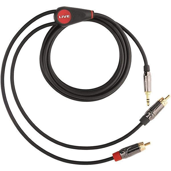 Elite Interconnect Y Cable 35 mm TRS Male to RCA Male 9 ft Black