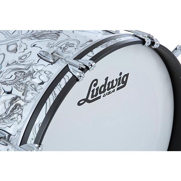 Classic Maple 3 Piece Pro Beat Shell Pack With 24 Bass Drum White Mosaic