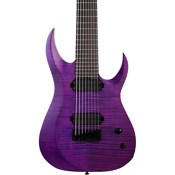Schecter Guitar Research John Browne Tao 8 Electric Guitar Satin Trans Purple