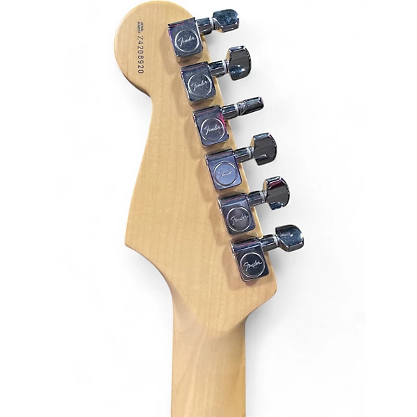 Used 2005 Fender 2005 AMERICAN STRATOCASTER BLACK Black Solid Body Electric Guitar