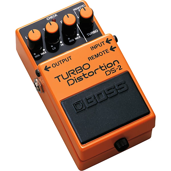 BOSS DS 2 Turbo Distortion Pedal with Remote Jack Level 1