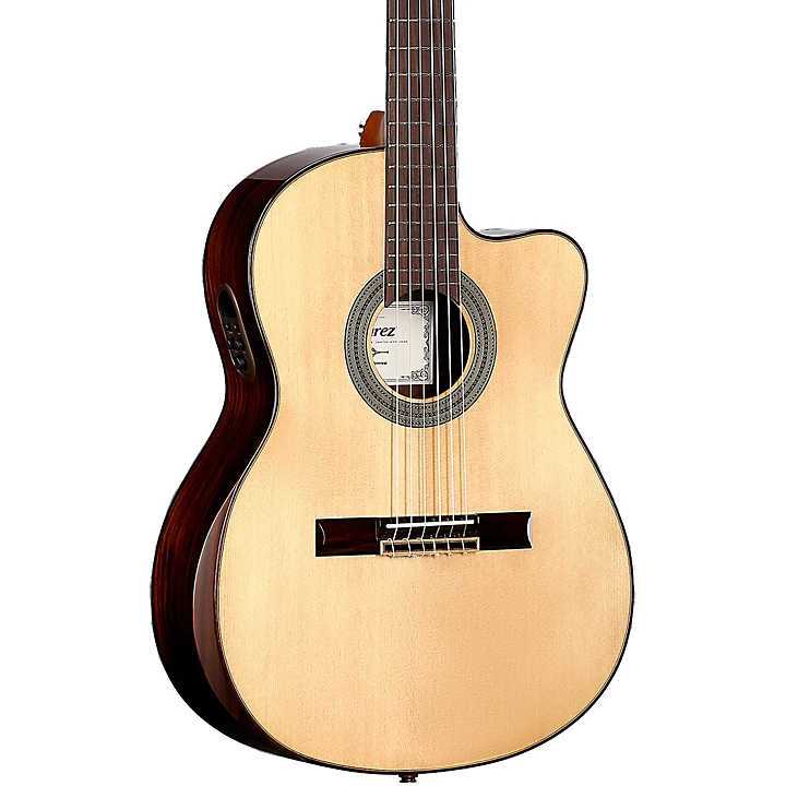 Alvarez AC70HCE Hybrid Nylon String Classical Acoustic Electric Guitar Natural