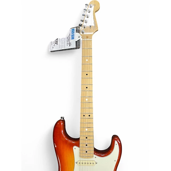 Used Fender American Deluxe Stratocaster Sunrise Tea Burst Solid Body Electric Guitar