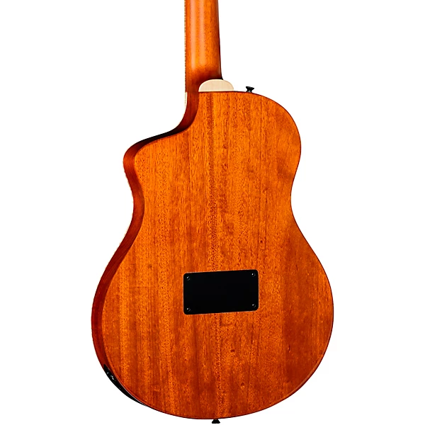 RTPDLX Flamed Maple Nylon String Acoustic Electric Guitar Blue Burst