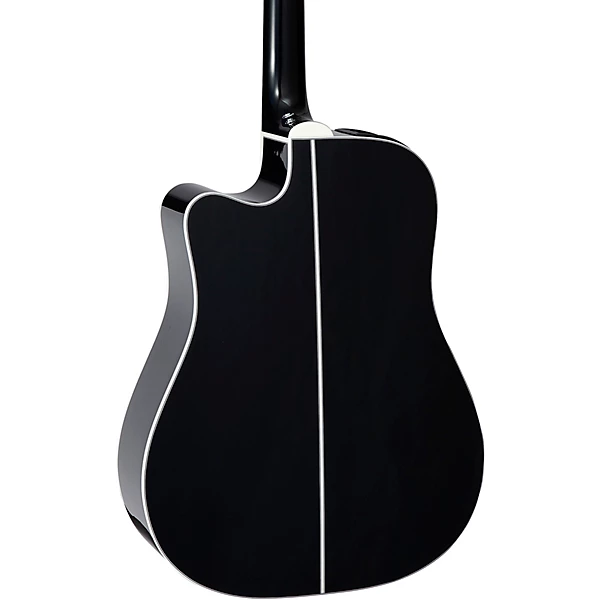 GD34CE Dreadnought Acoustic Electric Guitar Black