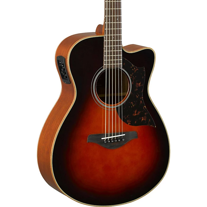 Yamaha A Series AC1M Cutaway Concert Acoustic Electric Guitar Tobacco Sunburst