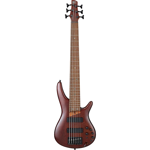 SR506E 6 String Electric Bass Brown Mahogany