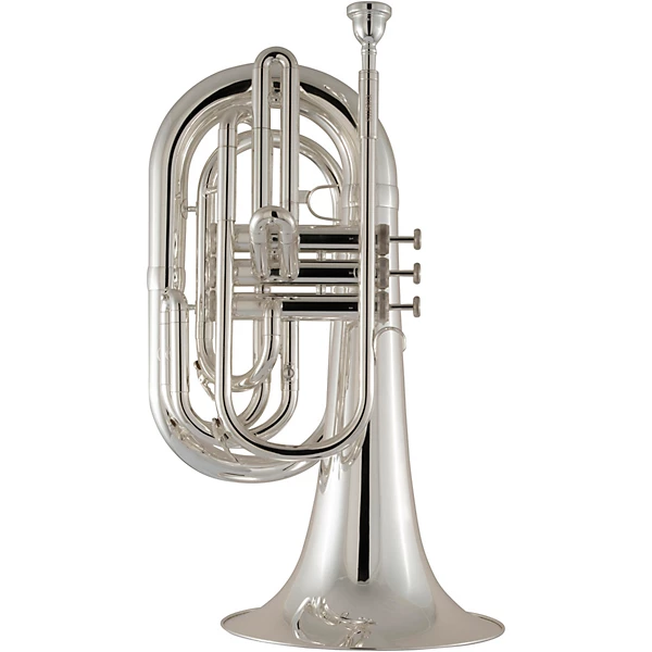 KMB411 Performance Series Small Shank Marching Baritone Silver plated
