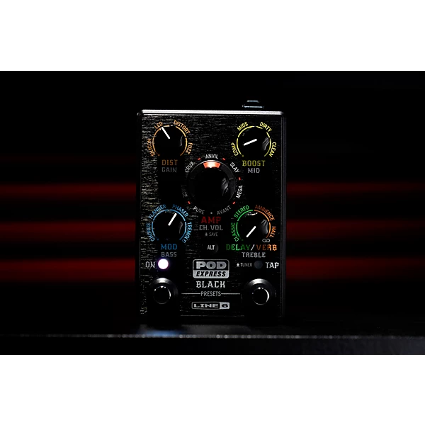 Line 6 POD Express Black Guitar Effects Pedal Level 1 M15249004000000.gc