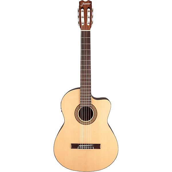 Jasmine JC 25CE Cutaway Classical Acoustic Electric Guitar Natural
