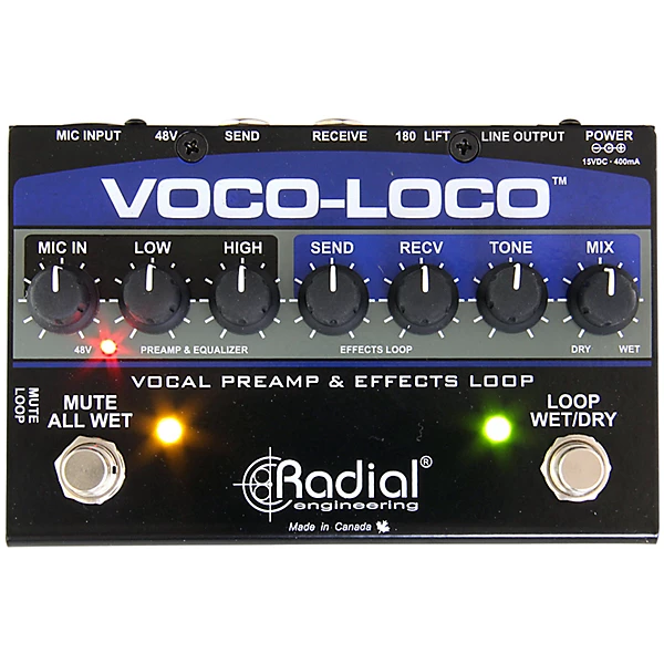 Voco Loco Vocal Preamp and Effect Switcher