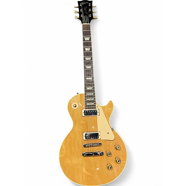 Vintage 1975 Gibson LES PAUL DELUXE Natural Solid Body Electric Guitar