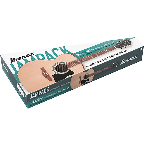 IJVC50 JamPack Grand Concert Acoustic Guitar Pack Natural