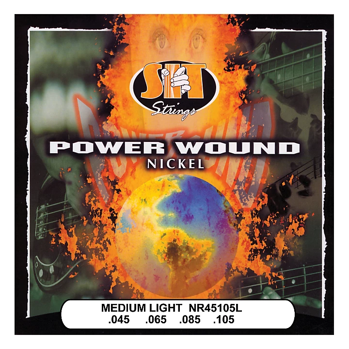 NR45105L Medium Light Power Wound Nickel Bass Strings