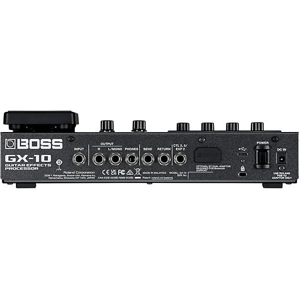 BOSS GX 10 Guitar Effects Processor Black