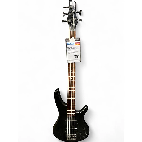 Used Ibanez SR405 5 String Black Electric Bass Guitar
