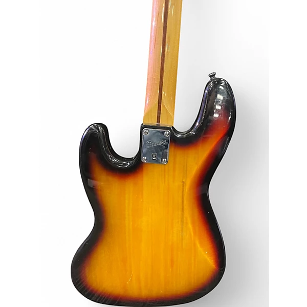 Fender Used 2021 Fender Squier Classic Vibe 60s Jazz Bass 3 Color Sunburst Laurel 3 Tone Sunburst Electric Bass Guitar.gc