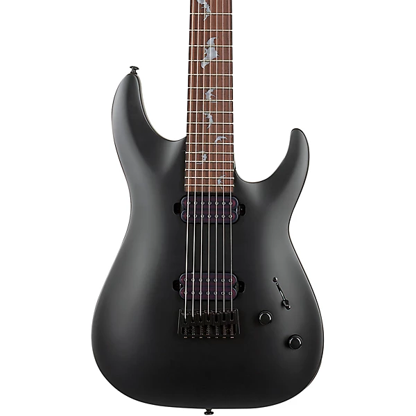 Damien 7 7 String Electric Guitar Satin Black