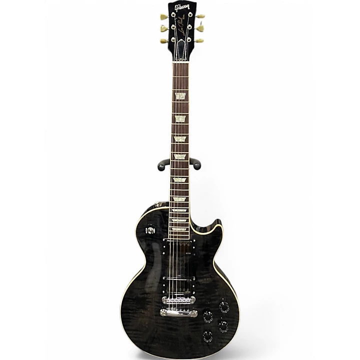 Used Gibson Les Paul Standard black smoke quilt top Solid Body Electric Guitar