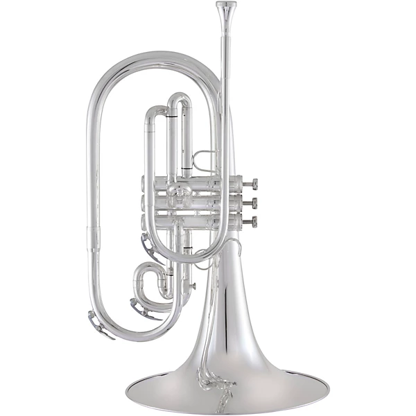 KMP611 Ultimate Series F Marching Mellophone Silver plated