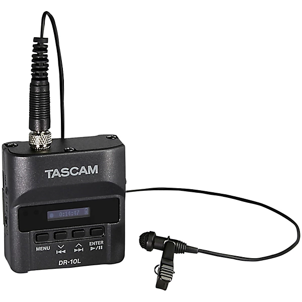 TASCAM DR 10L Digital Audio Recorder With Lavalier Microphone Level 2