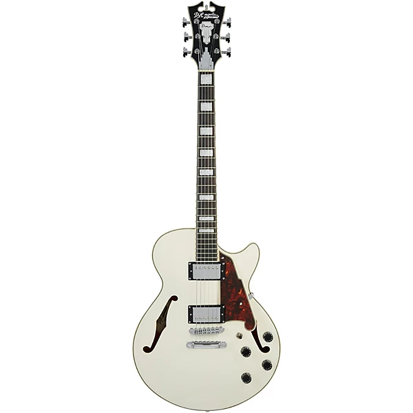 D'Angelico Premier SS Semi Hollow Electric Guitar With Stopbar Tailpiece Champagne