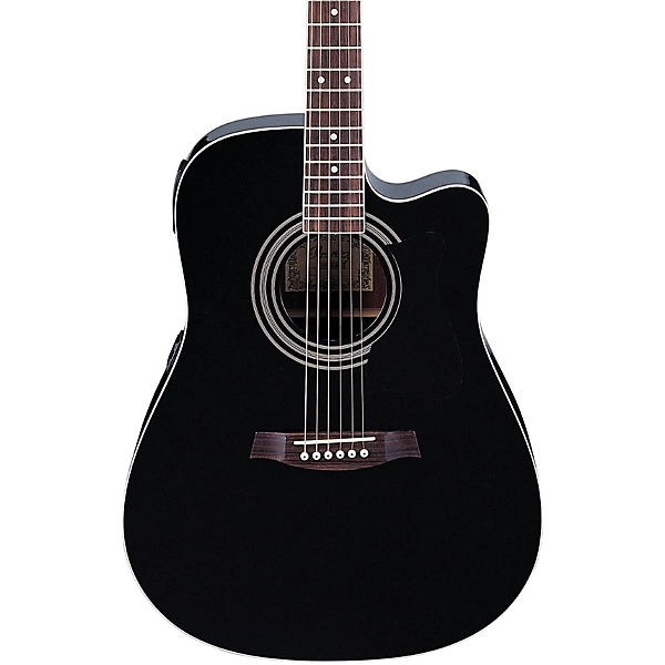 Ibanez V70CE Dreadnought Acoustic Electric Guitar Black