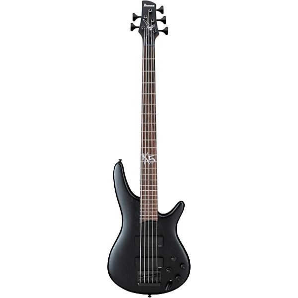 K5 Fieldy Signature 5 String Electric Bass Guitar Flat Black