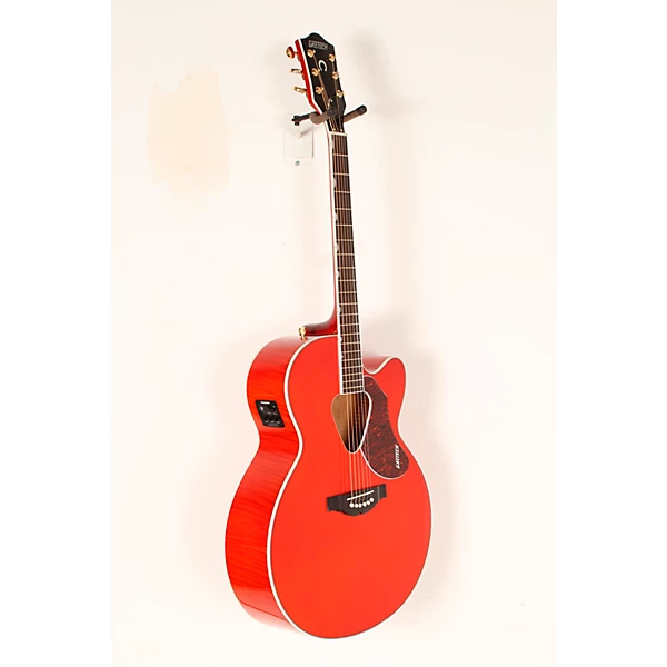 Gretsch Guitars G5022CE Rancher Jumbo Cutaway Acoustic Electric Guitar Western Orange Stain Rosewood Fretboard