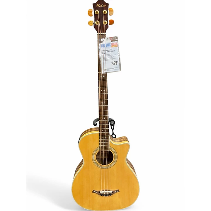 Hohner Used Hohner EAB65 Natural Acoustic Bass Guitar.gc